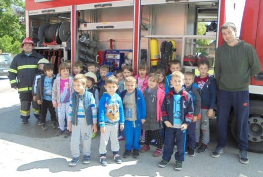 Vrtićanci posjetili vatrogasce