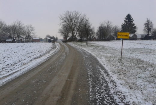 Sanacija nerazvrstane ceste između naselja Botinovec i Grbaševec