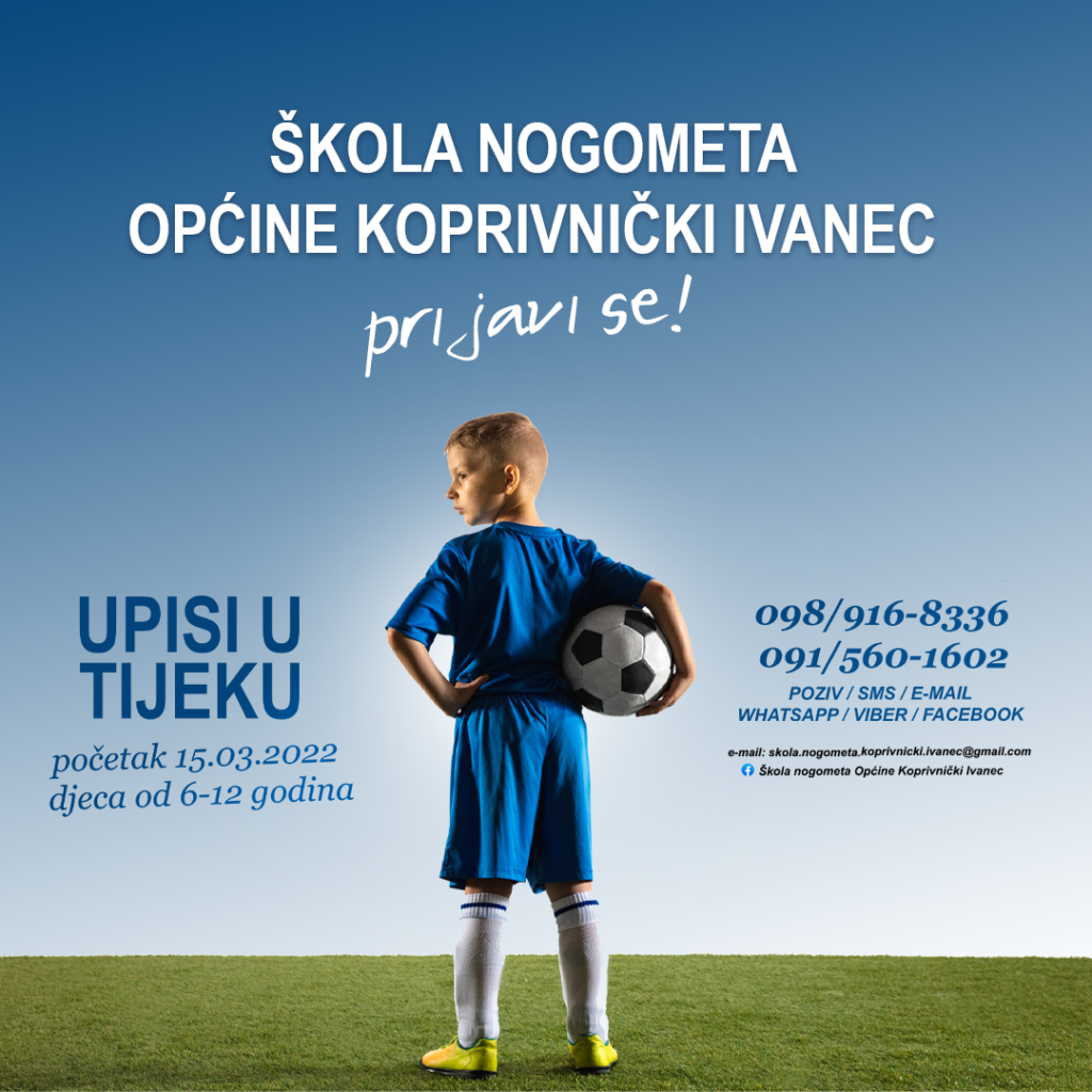 Upisi u Školu nogometa Općine Koprivnički Ivanec