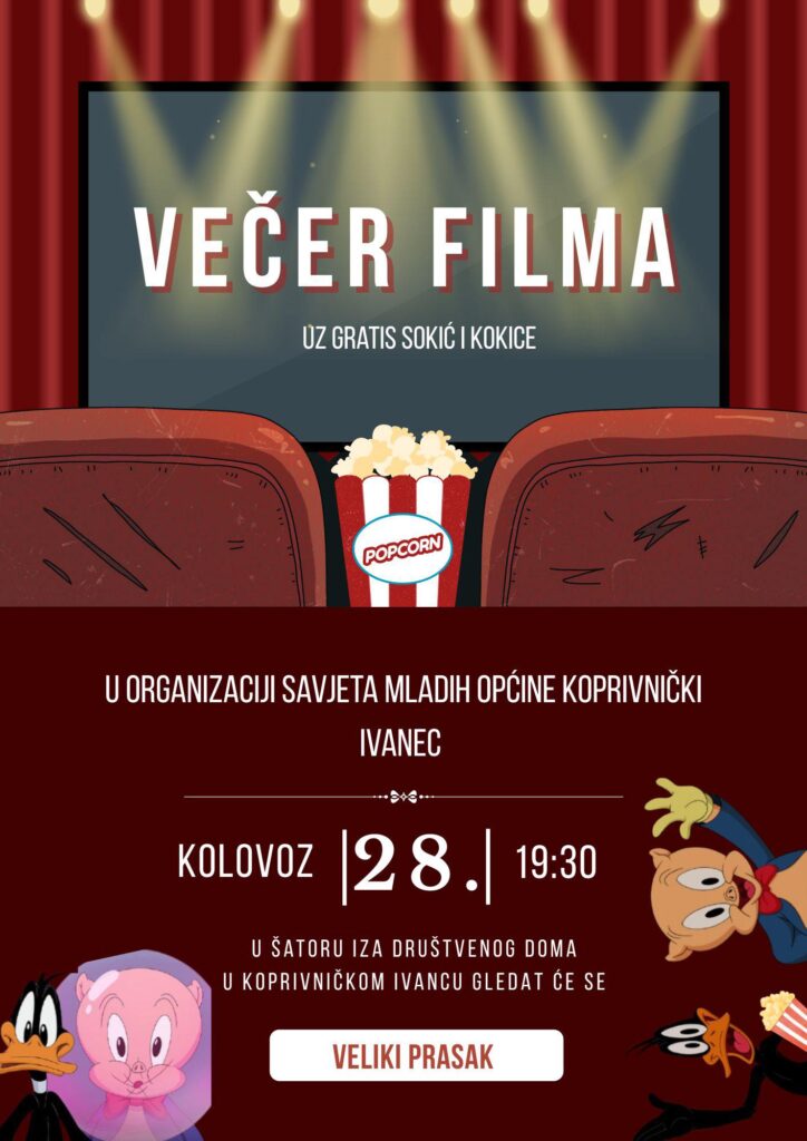 Savjet mladih Općine Koprivnički Ivanec poziva sve zainteresirane danas, s početkom u 18:00 sati na radionicu ZDRAVLJE NA TANJURU, besplatne napuhance i večer filma!