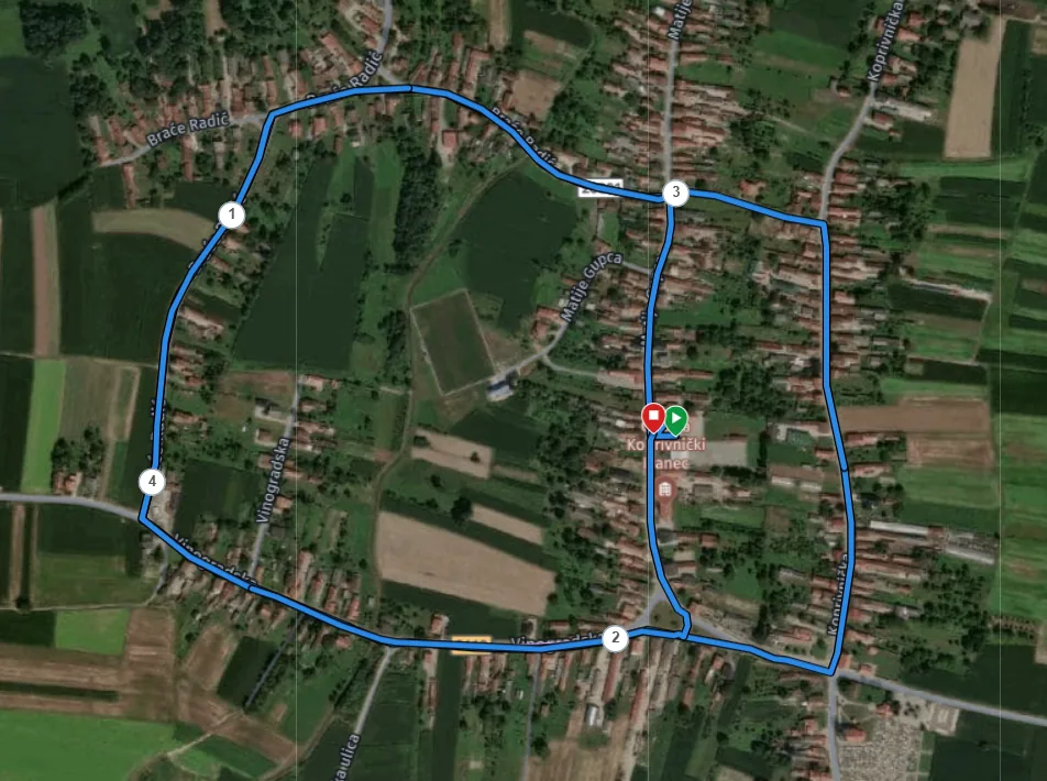 Obavijest mještanima o zatvaranju prometa za vrijeme održavanja 1. cestovne utrke u Koprivničkom Ivancu, naziva “Bijeg (k)od Ivančana”dana 13.06.2026. godine u vremenu od 09:00 do 11:00 sati