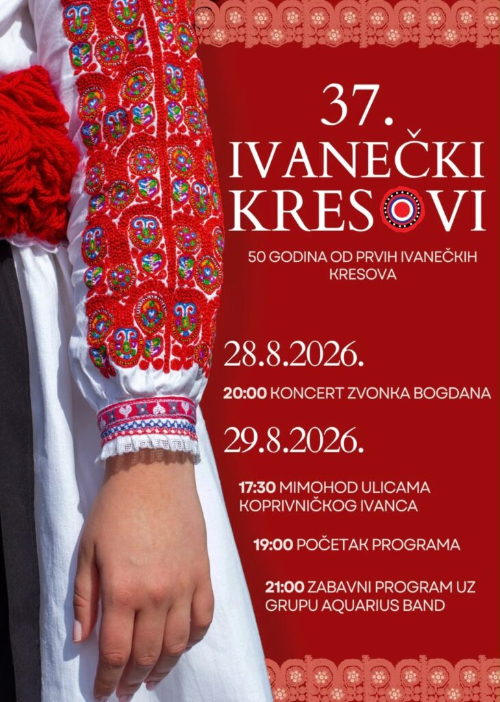 37. Ivanečki kresovi – 29.08.2026. godine (subota)